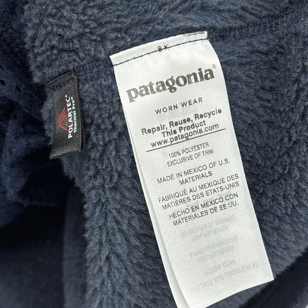 Patagonia Pullover Womens Medium Blue Re Tool Snap T Polartec Fleece Jacket